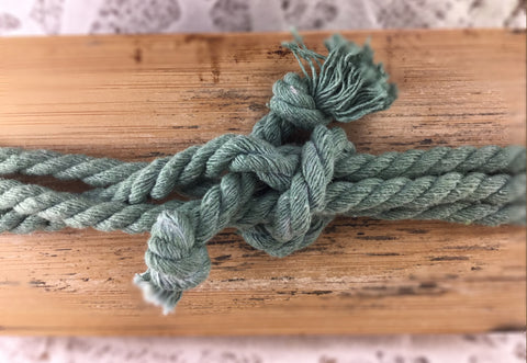 Turquoise Cotton Rope Laces