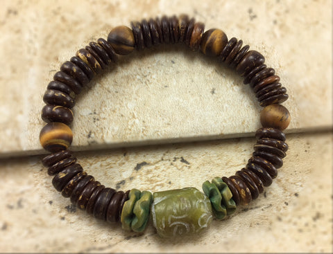 Men's Tiger Eye and Coconut Wood