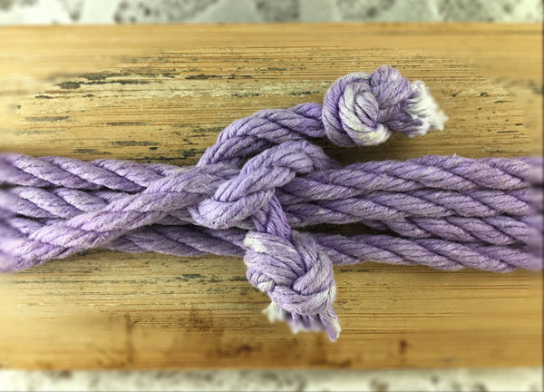 Lilac Cotton Rope Laces