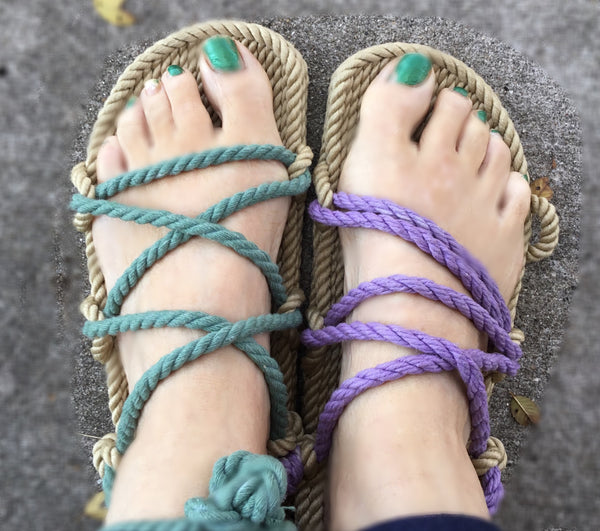 Lilac Cotton Rope Laces