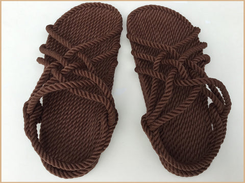 Women's Brown Rope Sandals