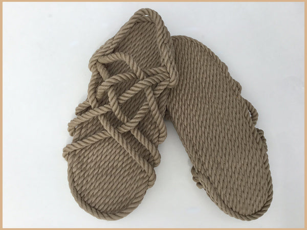 Men's Natural Rope Sandals